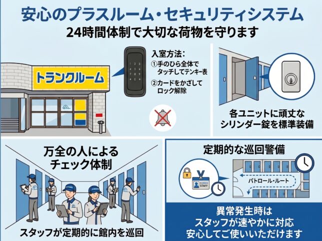 プラスルームのセキュリティ